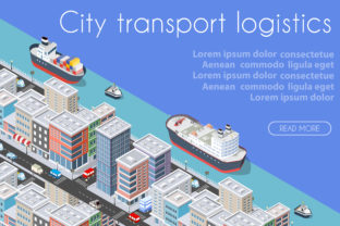 3D Isometric City: Visualizing Urban Planning and Transport Logistics