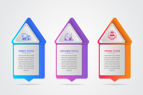 Arrow Triangle Up Infographic Gradient: Choosing and Using Infographic Elements the Right Way