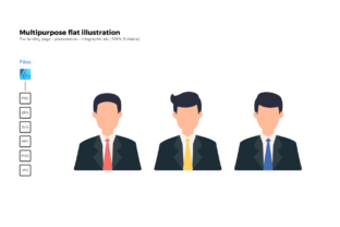 Flat Illustration Business Man: A Versatile Design Tool for Entrepreneurs and Bloggers