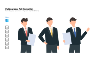 Flat Illustration Business Man Pose: Choosing and Using the Right Design for Your Brand