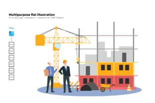 Flat Illustration Construction 1: A Versatile Design Tool for Modern Creatives