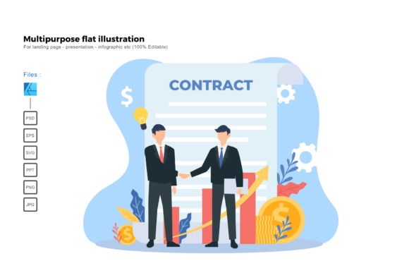 Flat Illustration Contract: Evaluating a Multipurpose Design Solution