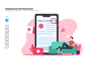 Flat Illustration Covid19: A Versatile Design Tool for Modern Creators and Entrepreneurs