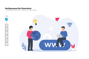 Flat Illustration Domains: Creative Power for Modern Design Needs