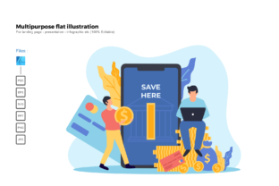 Flat Illustration Mobile Banking: A Modern Visual Solution for Digital Finance