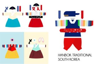 Hanbok Korea Bundle: Elevate Your Design Projects with Premium Flat Art
