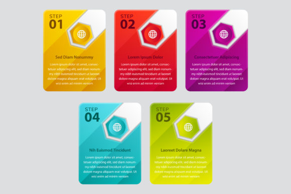 Hexagon Rectangle Infographic: Visual Strategy