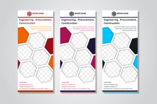 Hexagon Roll-Up Business Banner Design: Integrating Vertical Banner Hexagon Construction into Modern Visual Workflows