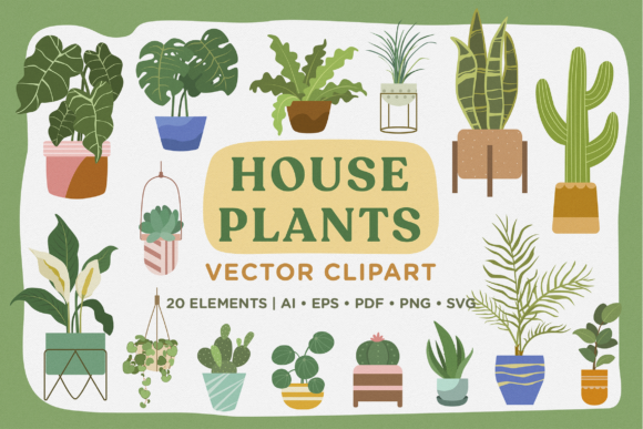 House Plants Vector Clipart Pack: A Practical Asset for Designers